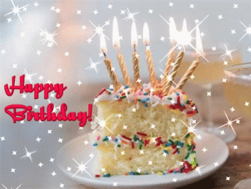 happy birthday cake animated
