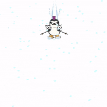 snow sorry oops penguin ski