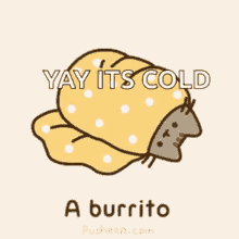 Pusheen Cat Burrito GIF - Pusheen Cat Burrito Cat GIFs