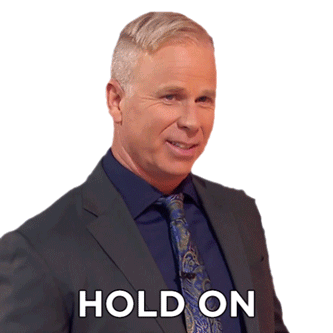 Hold On One Sec Gerry Dee Sticker - Hold On One Sec Gerry Dee Family Feud Canada Stickers