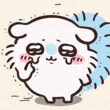 a cartoon drawing of a hedgehog with a smiley face