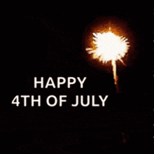 a picture of fireworks with the words happy 4th of july