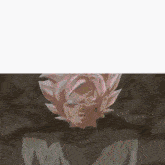 a drawing of a person with pink hair
