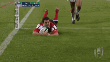 sliding try wales reaction sports