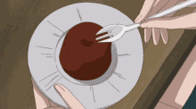 anime food lava cake anime cake satisfying chocolate lava cake anime chocolate cake