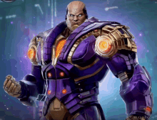 a man in a purple and gold suit with muglife.com in the bottom right corner