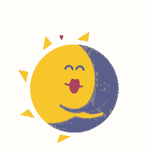 universe sun moon love hug