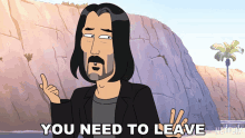 You Need To Leave Keanu Reeves GIF - You Need To Leave Keanu Reeves Inside Job GIFs