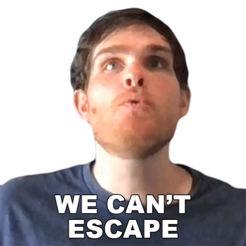 We Cant Escape Sam Johnson Sticker - We Cant Escape Sam Johnson Theres No Escape Stickers