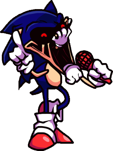 Sonic Exe Up Pose Sticker - Sonic Exe Up Pose Fnf Stickers