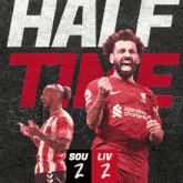 Southampton F.C. (2) Vs. Liverpool F.C. (2) Half-time Break GIF - Soccer Epl English Premier League GIFs