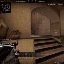 a screenshot of a video game with a scoreboard that says " antyterrorysci " at the top