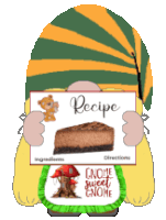 Gnome Recipes Sticker - Gnome Recipes Cake Stickers
