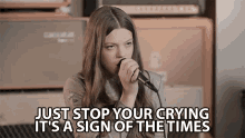 just stop your crying its a sign of the times courtney hadwin sucker sign of times stop crying