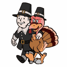 thanksgiving pilgrim fallout turkey buddies