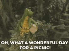 Dudley The Dragon Picnic GIF - Dudley The Dragon Picnic Oh What A Wonderful Day For A Picnic GIFs