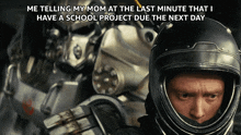Me Telling My Mom At The Last Minute I Have A School Project Due The Next Day GIF
