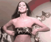 glam tube top 70s cher
