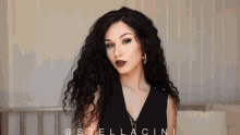 Stella Cini Beautiful Girl GIF - Stella Cini Beautiful Girl Black Hair GIFs