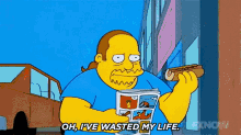 comic book guy simpsons oh no explode life
