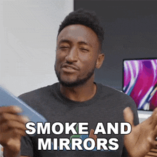 Smoke And Mirrors Marques Brownlee GIF - Smoke And Mirrors Marques Brownlee It'S All Lies GIFs