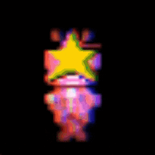 a cartoon character with a pink head is standing in a room