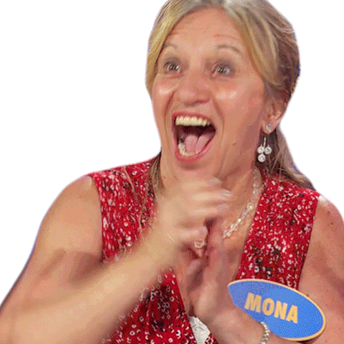Thumbs Up Mona Sticker - Thumbs Up Mona Family Feud Canada Stickers