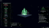 a green star is shining in the dark