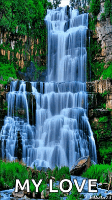 Natural Water Fall Nature GIF