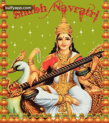 Goddess Saraswati.Gif GIF