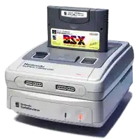 a nintendo super nintendo with a bsx cartridge