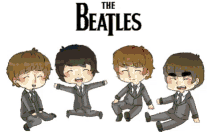 The Beatles Cartoonized Beatles GIF - The Beatles Cartoonized Beatles John Lennon GIFs