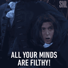 All Your Minds Are Filthy Saturday Night Live GIF - All Your Minds Are Filthy Saturday Night Live Dirty Minds GIFs