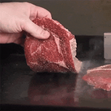 Cooking Steak The Hungry Hussey GIF - Cooking Steak The Hungry Hussey Grilling Steak GIFs
