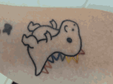 Dino Tattoo GIF - Dino Tattoo Rawr GIFs