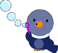 Pigeon Bubbles Sticker