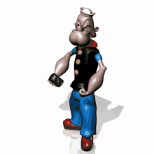 popeye spinach eat 3d