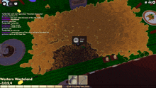a screenshot of a video game with the words western wasteland on the bottom