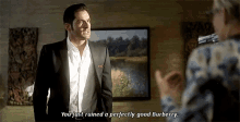 Lucifer Morning Star GIF - Lucifer Morning Star You Ruined My Suit GIFs