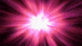 a pink and purple background with a burst of light coming out of the center