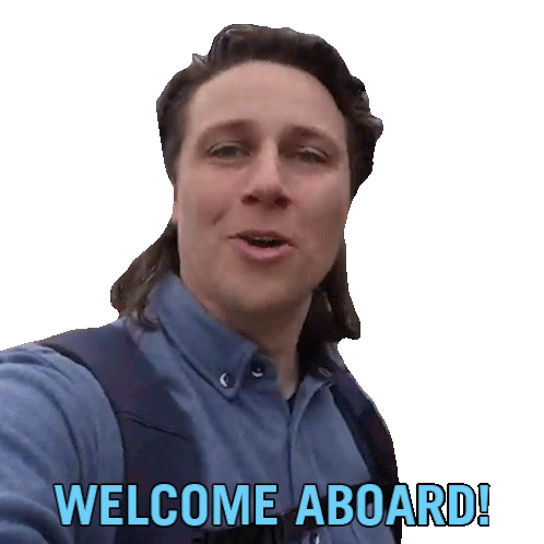 Welcome Aboard Michael Downie Sticker - Welcome Aboard Michael Downie Downielive Stickers