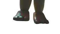 a close up of a person 's feet with a white background