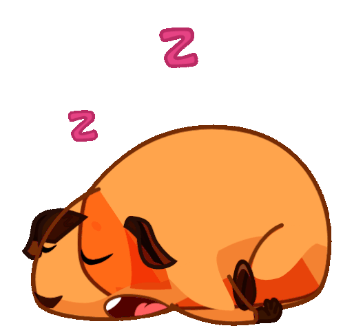 Cavy Sleep Sleeping Sticker - Cavy Sleep Sleeping Snoring Stickers