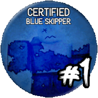 Blue Skipper Mudwoken Sticker