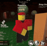 a cartoon character in a red shirt and red hat is walking in a video game .