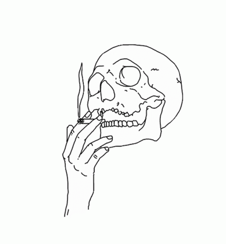 skeleton smoking tumblr