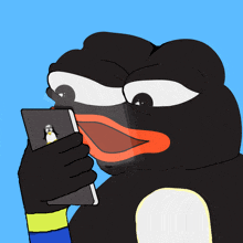 Pingu Checks Phone GIF - Pingu Checks Phone GIFs