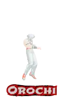 a video game character with many hands and the word orochi