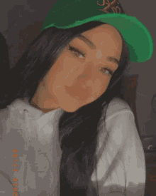 Teen Girl Green Cap Cap GIF