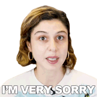Im Very Sorry Scherezade Shroff Sticker - Im Very Sorry Scherezade Shroff Im Sorry Stickers